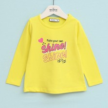 Wanex Kız Tshırt - Kız Tshırt - Uzun Kol-Ince - 3243119 - Sarı