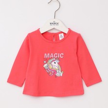 Wanex Kız Tshırt - Kız Tshırt - Uzun Kol-Ince - 32484199 - Nar Çiçeği