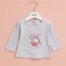 Wanex Kız Tshırt - Kız Tshırt - Uzun Kol-Ince - 3248422 - Melanj