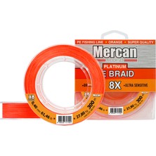 Mercan Pe Örgü Platinum X8 Turuncu Ip 300M Misina