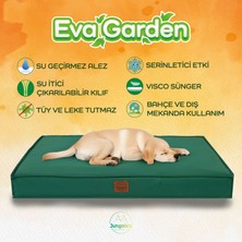 Jungolica Pet Products Eva Garden, %100 Su Geçirmez Alezli, Çıkarılabilir Kılıflı, Tüy ve Leke Tutmaz Kumaşlı Kedi ve Köpek Yatağı