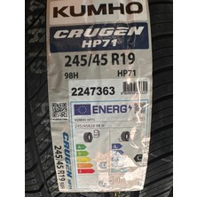 Kumho 245/45 R19 98H Crugen HP71 Suv Yaz Lastiği ( Üretim Yılı: 2024 )