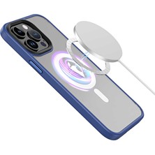 Farma İletişim Teknolojileri Apple iPhone 13 Pro Max - Uyumlu Wireless Şarj Özellikli Zore Hibrit Magsafe Kapak-Koyu Yeşil