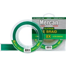 Mercan Pe Örgü Platinum X8 Yeşil Ip 300M Misina