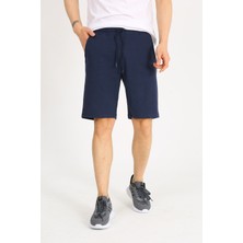 Uomo Park 8043 Pamuklu Belden Bağlamalı Cepli Regular Fit Baskılı Yazlık  Şort