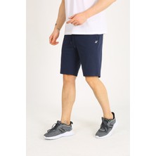 Uomo Park 8043 Pamuklu Belden Bağlamalı Cepli Regular Fit Baskılı Yazlık  Şort