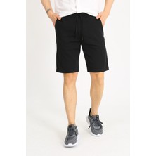 Uomo Park 8043 Pamuklu Belden Bağlamalı Cepli Regular Fit Baskılı Yazlık  Şort