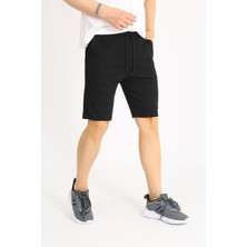 Uomo Park 8043 Pamuklu Belden Bağlamalı Cepli Regular Fit Baskılı Yazlık  Şort
