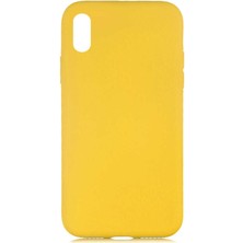 Farma İletişim Teknolojileri Apple iPhone Xs Max 6.5 - Uyumlu Zore Lsr Lansman Kapak-Sarı