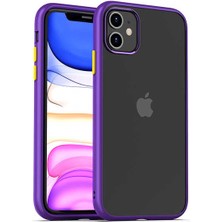 Farma İletişim Teknolojileri Apple iPhone 11 - Uyumlu Zore Hom Silikon-Mor