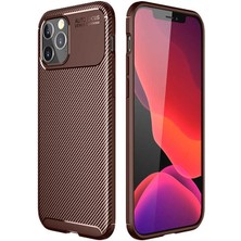 Farma İletişim Teknolojileri Apple iPhone 12 Pro Max - Uyumlu Zore Negro Silikon Kapak-Kahverengi