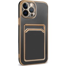 Farma İletişim Teknolojileri Apple iPhone 13 Pro Uyumlu Zore Bark Kartlıklı Kapak-Siyah