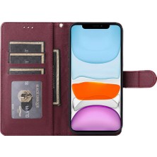 SZY Mall Iphone 11 Için Flip Case Cüzdan Basit Iş Kapak Çevirin Deri Kılıf (Yurt Dışından)