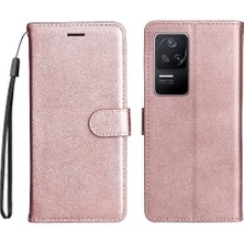 SZY Mall Xiaomi Redmi K40S Klasik Düz Renk Için Flip Case Yüksek Kalite Deri (Yurt Dışından)