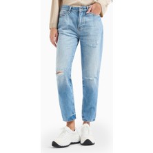 Armani Exchange J16 Boyfriend Yüksek Bel Jeans Kadın Kot Pantolon 3DYJ16 Y16GZ 05EL