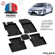 Türkmen Honda Civic Fd6 4d Havuzlu Paspas 2007-2012 Arası