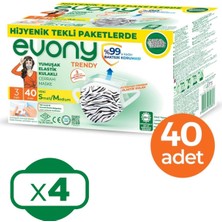 Evony Maske Trendy 40LI Tekli Paketli x 4 Kutu (160 Ad)