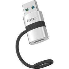 Earldom OT91A Tak Çalıştır USB To Type-C Dönüştürücü - Gümüş 327107