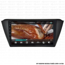 Myway Araç Multimedya Skoda Fabia Android 12 Carplay 4gb Ram + 64GB HDD Navigasyon Ekran Myw