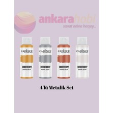 Cadence Harmony Akrilik Boya 4'lü Metalik Set 59 ml