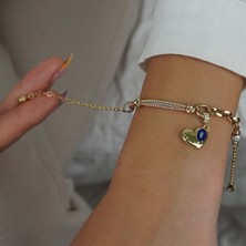 İzgi Kuyumculuk Kalp Charm Bileklik