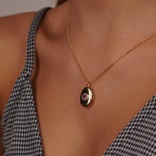 İzgi Kuyumculuk Kapaklı Retro Kolye