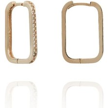 İzgi Kuyumculuk Dikdörtgen Küpe