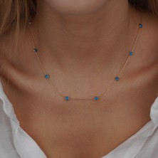 İzgi Kuyumculuk Sıralı Firuze Kolye