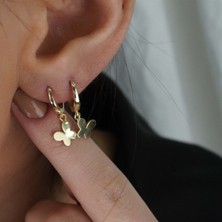 İzgi Kuyumculuk Kelebek Halka Küpe