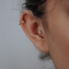 İzgi Kuyumculuk Taşlı Tragus Küpe