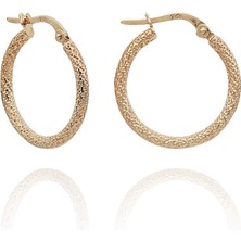 İzgi Kuyumculuk Dokulu Küpe - Large