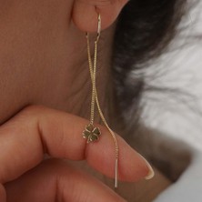 İzgi Kuyumculuk Yonca Zincir Küpe