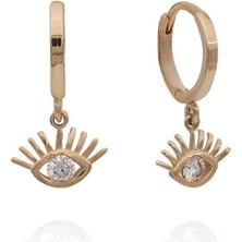 İzgi Kuyumculuk Taşlı Kirpik Küpe