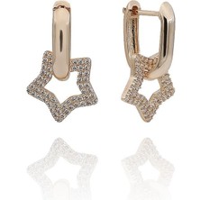 İzgi Kuyumculuk Yıldız Sallantılı Küpe