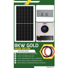 Or-Tec Bağ Evi Güneş Enerjisi 8kw Gold Solar Paket No: 22