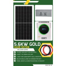 Or-Tec Bağevi Güneş Enerjisi 5.6kw Gold Solar Paket - No: 20