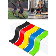 Petinka Petinka® Egzersiz Direnç Bant Seti 5 'li Pilates Crossfit Ekipmanları