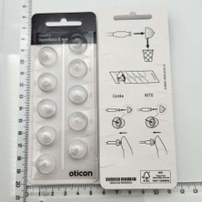 YesMed Oticon Minifit Open Bass 8 mm Dome, Oticon Işitme Cihazı Open Bass Dom/kubbe (1 Paket=10 Adet)