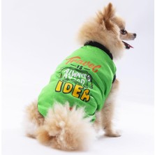 Pawstar Yeşil Travel Kedi Köpek Tişörtü