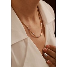 Aydın Kuyumculuk 14 Ayar Altın,dorika&çubuk Kolye AGKLY508