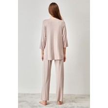Catherine's Yumuşak Dokulu Hamile Pijama Takımı