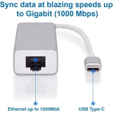 Alfalink AL-C65 Type C 3port USB Hub +Gigabit Ethernet Adaptör