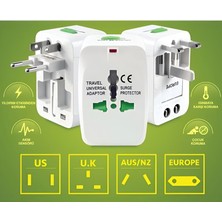 Ulu Bilgisayar Universal Dünya Priz Çevirici Dönüştürücü Fiş Ülkeler Arası Amerikan Ingiliz Priz Çevirici 220V