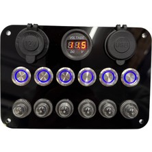 Krgz Su Geçirmez Otomatik 6'lı Switch Panel