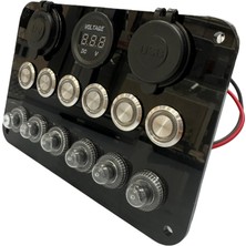 Krgz Su Geçirmez Otomatik 6'lı Switch Panel