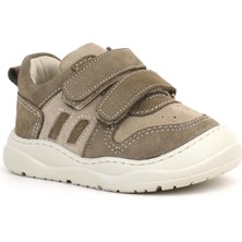 Rakerplus Schaggy Hakiki Deri Kum Krem Bebek Spor Ayakkabı