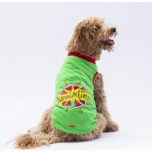 Pawstar Yeşil Summer Time Büyük Köpek Tişörtü 15 kg 45 kg