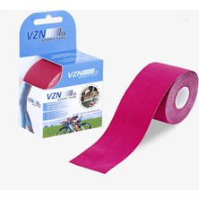 Vzn Sporttape Pembe Kinezyo Bandı Sporcu Kas Bandı 5cmx5mt
