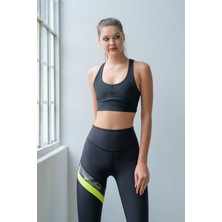 Alışveriş Sokağı Siyah Push- Up Özellikli Spor Tayt