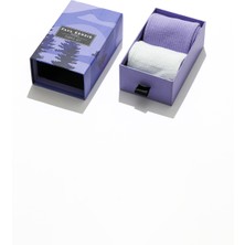 Paul Kenzie 2'li Nakış Logolu Unisex Çorap - Eco Characters - Purple Sky